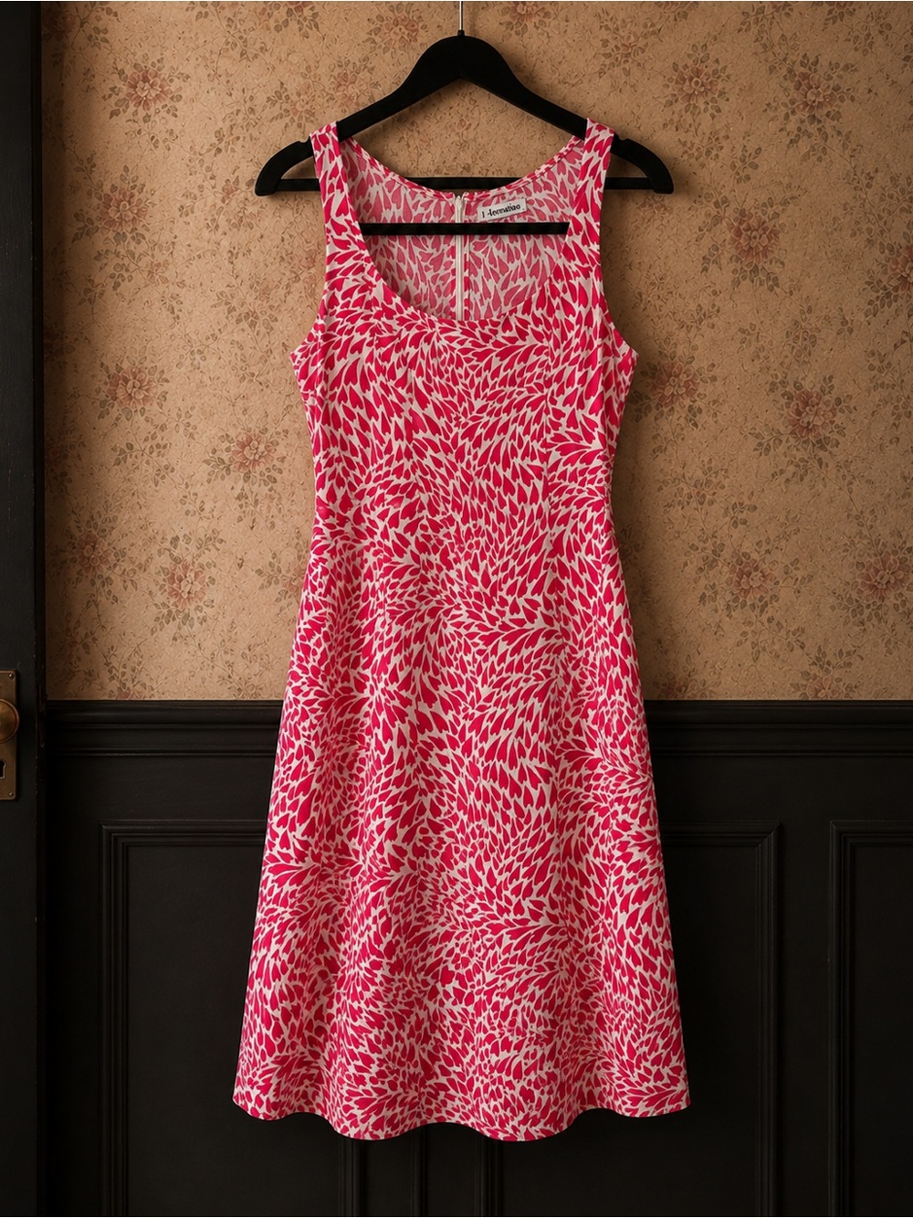 Reformation Sleeveless Pink Heart Patterned Dress